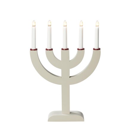 Konstsmide 3936-957 Elektrisk lysestake 5 lys Beige, Belysning