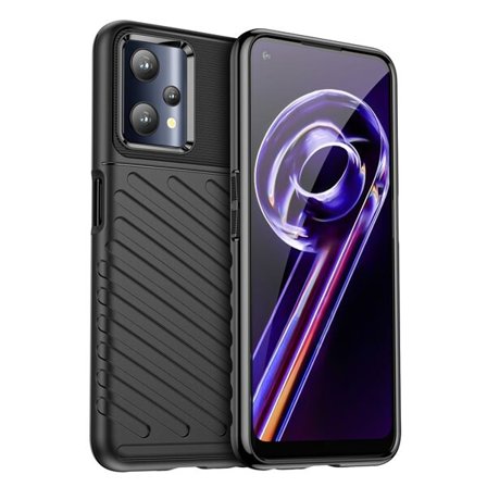 Thunder Case flexibelt pansarskydd Realme 9 Pro svart