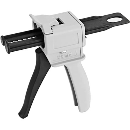 Epoxi-dispenserpistol 50 ml, AB-epoxi-limdispenserapplikatorhandtag för limning, förhållanden 1:1 och 2:1 (pistol)