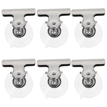 8 stk. sugekopklemme, kraftig klemme, stor sugekop til at holde skilte på vinduer