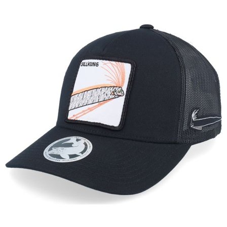Skillfish - Svart trucker Keps - Sillkung Retro Black A-frame Trucker @ Hatstore