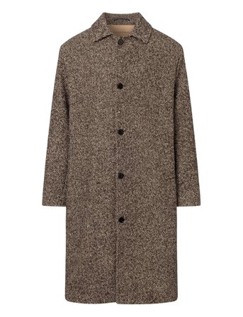 Rue de Tokyo Cassa Tweed Wool Blend - Brown - M