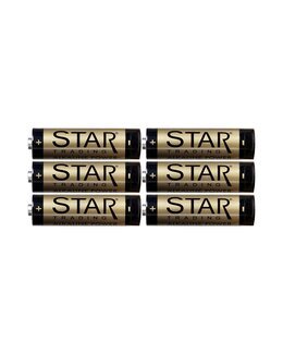 Star Trading Batteri AA 1,5V Power Alkaline 6-pack Svart
