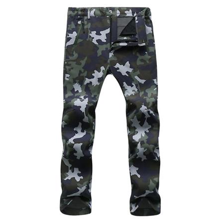 Mænd Vandtæt Udendørs Vinter Termikbukser Vindtætte Bukser Til Vandreture Skiløb Camouflage green XL