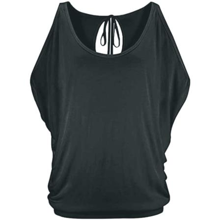 Cold Shoulder Top Dam T-shirt Kortärmad Bomull Casual