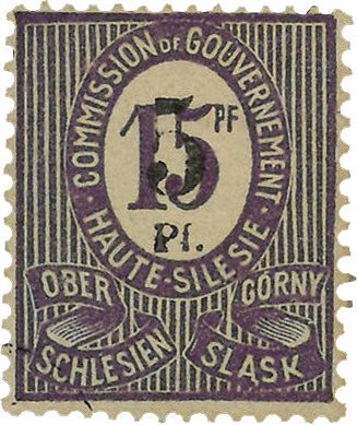 Øvre Schlesien 1920 - MICHEL 5 Pf - Stemplet