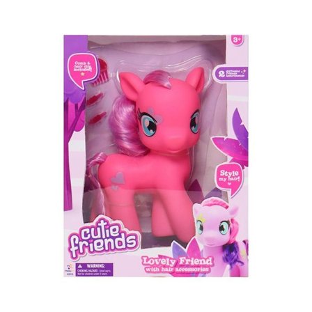 Lovely Friend pony 20 cm - sød legetøjshest med hårtilbehør