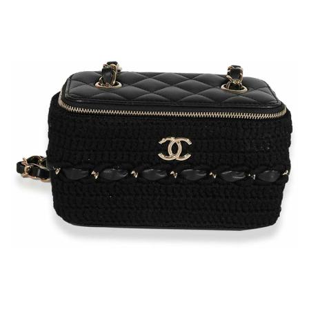 Chanel Vintage Pre-owned Cross Body Bags Sort, Dame Vintage Tasker, Størrelse: ONE Size