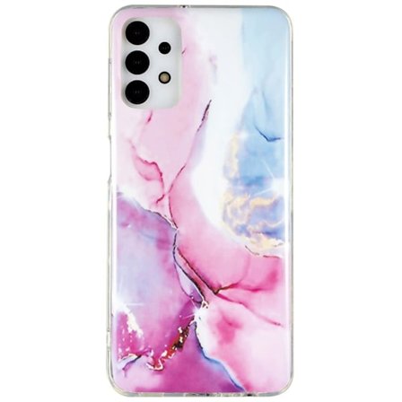 Marble Samsung Galaxy A13 4G Suojakotelo - Pinkki / Sininen