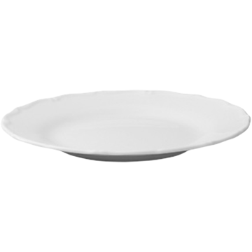 Tallrik flat G. Benedikt Verona Vit