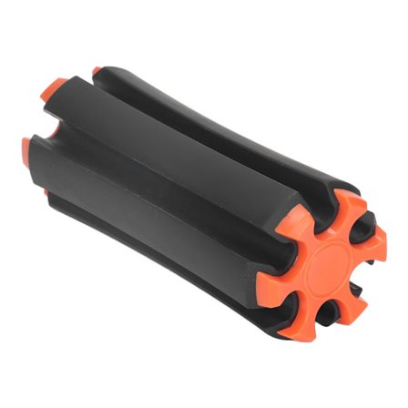 Golf-mailanpidike 6-paikkainen kannettava mailapidike muovinen säilytysteline ulkoilulajeihin musta