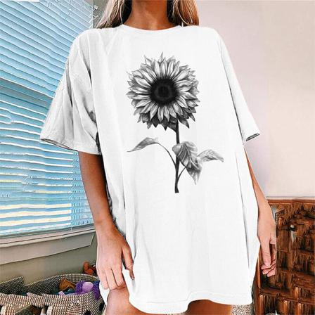 Kortärmad T-shirt För Kvinnor, Boho T-shirt