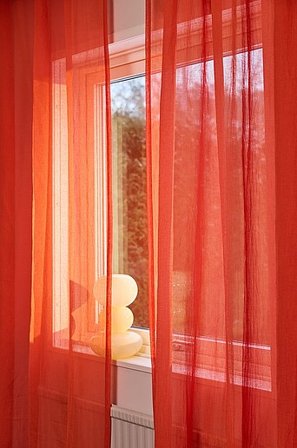 Jotex - Multifunktionsgardin 2-pack Chiliröd CAISA - Köp Multifunktionsgardiner hos Jotex