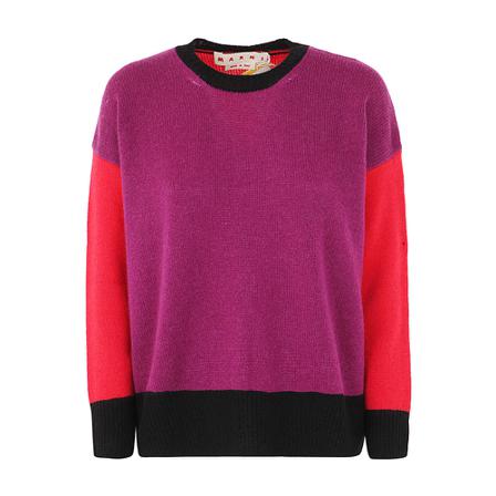 Marni, Round-neck Knitwear Roze, Dames, Maat:S