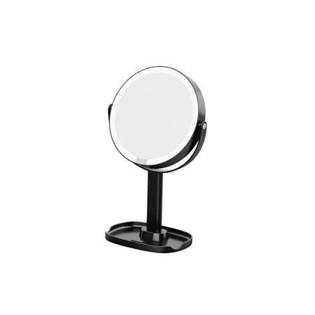 8-tommers dobbeltsidet LED-makeupspejl med 10x forstørrelse og berøringskontrol