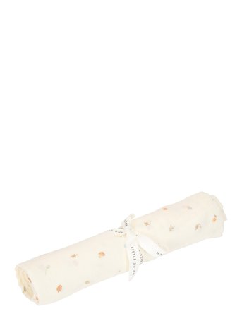 Little Dutch Little Dutch - Svøb Muslin 120 X 120 Cm Forest Treasures - White - ONE SIZE