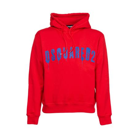 Dsquared2, Hoodies Czerwony, Mężczyzna, Rozmiar: L