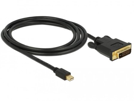 Delock videoadapterkabel - Mini DisplayPort til DVI-D - 2 m