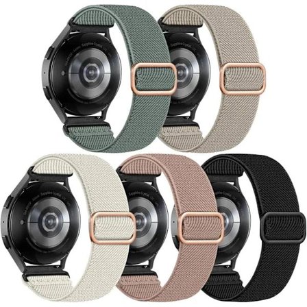 5-pack stretchiga armband kompatibla med Galaxy Watch 7/6/5/4 och fler