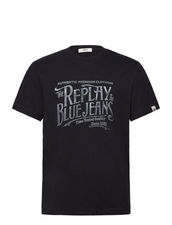 T-Shirt Regular Black Replay