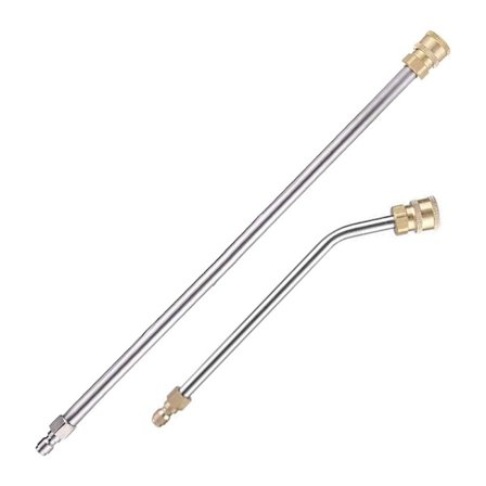 2 kpl painepesurin jatkovarsi, jatkovarsi (15"/38cm) + 30° kaareva jatkotanko