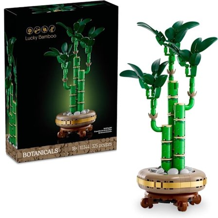 Botanicals Lucky Bamboo Byggesæt – Kunstig Plante til Indendørs Dekoration, Gave til Voksne-FQ-