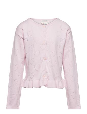 Heart Cardigan Pink Tom Tailor