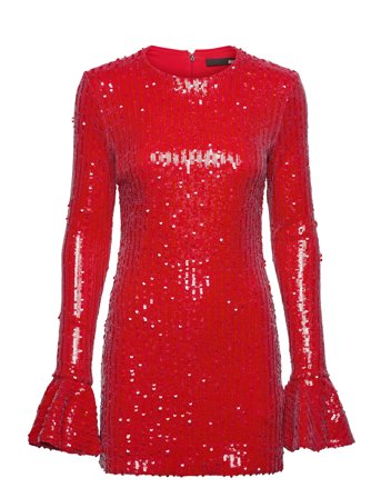 ROTATE Birger Christensen | Sequins Ls Mini Dress | 36