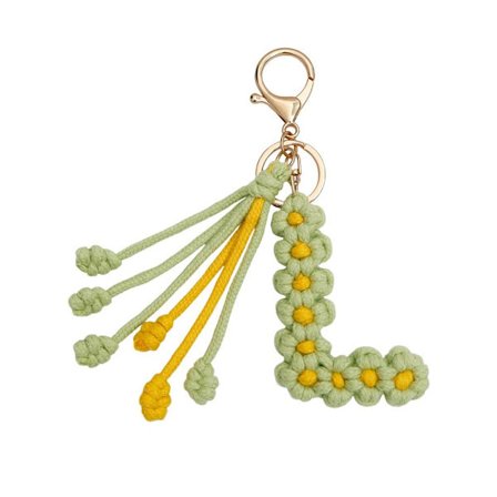 Bogstav nøglering Taske vedhæng L L