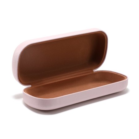 Brilleetui - PU - 16 x 6,4 x 3 cm (lyserød)