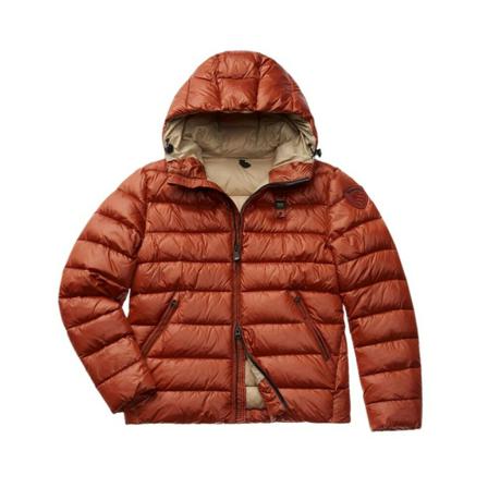 Blauer Virgil Eco Nylon Down Jacket , Rood , Heren , Maat: S