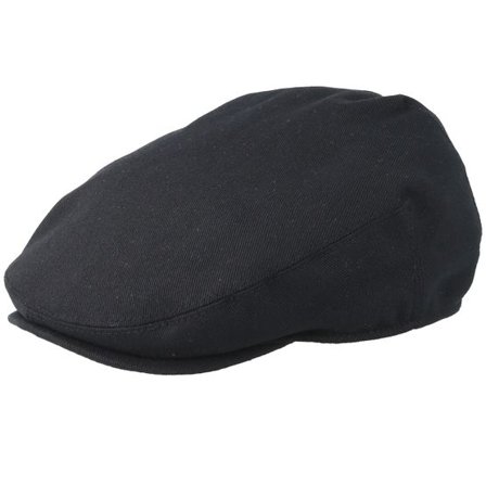 Kangol - Svart flatcap Keps - Washed Cap Black Flat Cap @ Hatstore