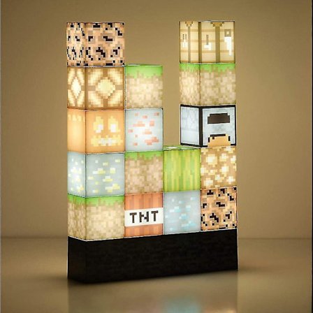 Building Block Desk Lamp Diy Stitching Table Lamp Toys Usb Night Light Gifts