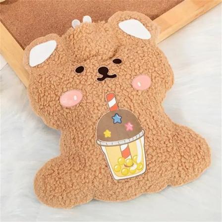 Plush Björnunge Varmvattenflaska Vattenfylld Teddy Sammet Liten Bärbar Student Handvärmare Söt Varmvattenpåse 02 750ml