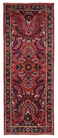 Oosters Lillian Vloerkleed 81X210 Tapijtloper Donkerrood/Zwart Wol, Perzië