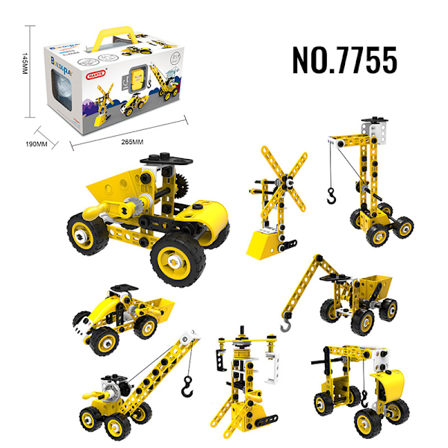 Byggesæt til Uddannelse 2024, STEM-Læringskit, Byggeklodser til Børnehavebørn, Tekniske Legetøj Kreativt Sæt Gave til Drenge 5 6 7 8 9 10 År