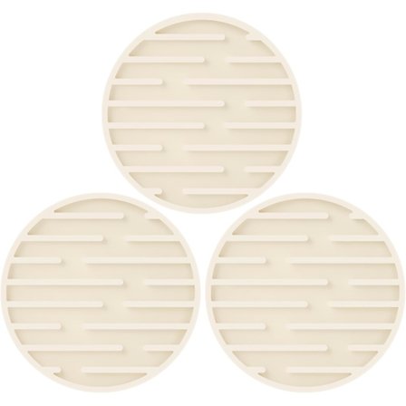 3 stk. silikoneunderlag til drikkevarer - fortykket krusmåtte, varmebestandige 315°C skridsikre underlag til sofabord, køkken, bar