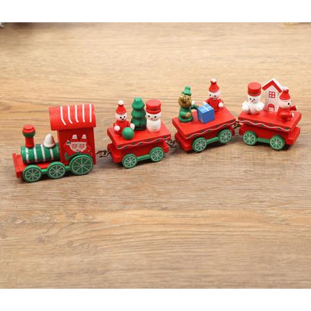 Mikro miniatyr möbler Små småskaliga leksaksdockor Hus DIY Decora Mini färgglada tecknade tåg Type C