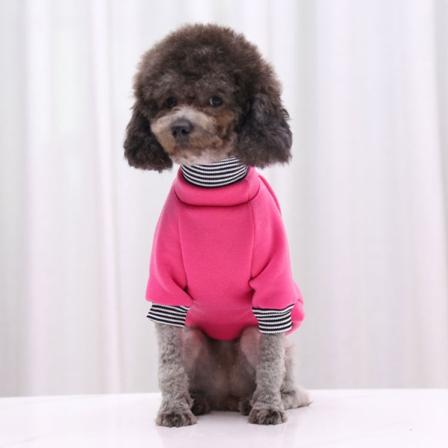 Husdjurskläder Nattljusreflekterande luvtröja Walking Dog Safety Fleece Rose Red xl