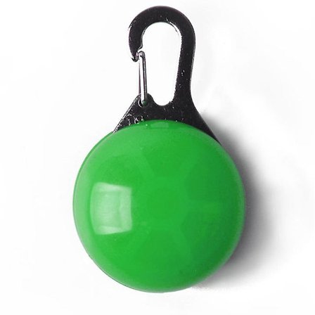 Tumma kävely LED-turvavalo, leikattava koiran ja kauluksen LED-taskulamppu, lemmikkikauluksen koristevalo(Vihreä)