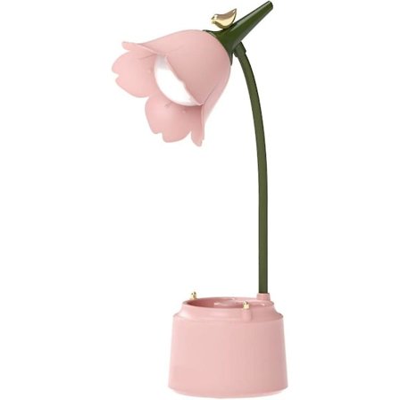 DWW-(Pink) LED-skrivebordslampe til børn, genopladelig skrivebordslampe U(style1)