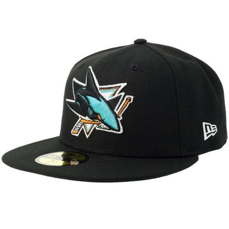 New Era - NHL Svart fitted Keps - San Jose Sharks 59FIFTY Black Fitted @ Hatstore