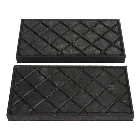 2 st RV-domkraftplattor Tjocka Universal Passform Flexibla Matta Slitstarka Nivåplattor för RV-Släp Båtar