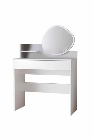 Hanah Home - Make Up Table Harmony Mini Amorphous - Valkoinen - Kirjoituspöydät - - Homeroom