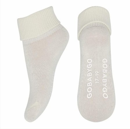 GoBabyGo Skridsikre Strømper Økologisk Bomuld Off White Str. 27/30, Børn & Forældre, Børnetøj, Babysokker