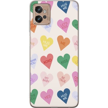 Yhteensopiva Puhelinkuori Motorola Motorola Moto G32 Karkkisydämet