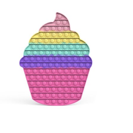 Push Bubble Sensory Toy Silicone Educational Stress Reliever Game Squeeze Sensory Board Type 2