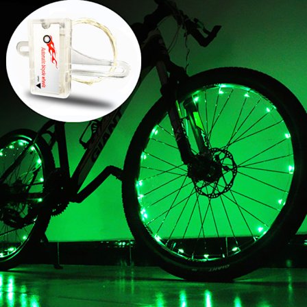 LED cykelhjul lys med batterier inkluderet! Få 100% lysere