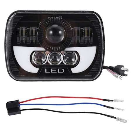 300W 5x7 LED-frontlys LED-forseglet strålefrontlyslampe med høy/lav stråle LED-frontlys for Jeep W