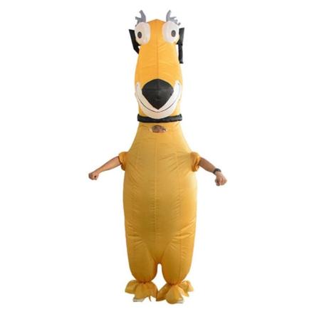 Uppblåsbar tecknad hunddräkt Vuxen Rolig Blow up Outfit Cosplay Fancy Dress